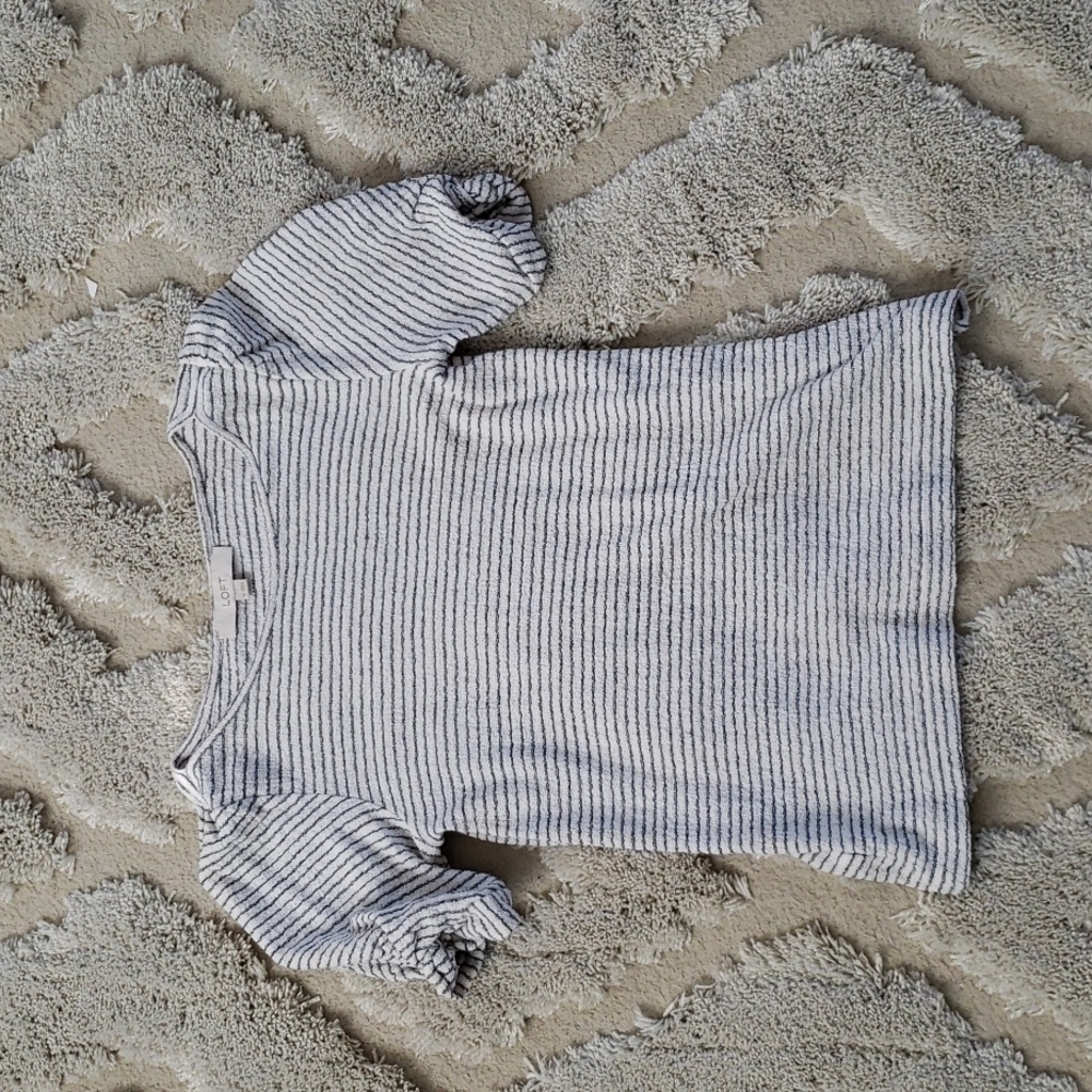 Loft bubble sleeve stripe top, Size XS